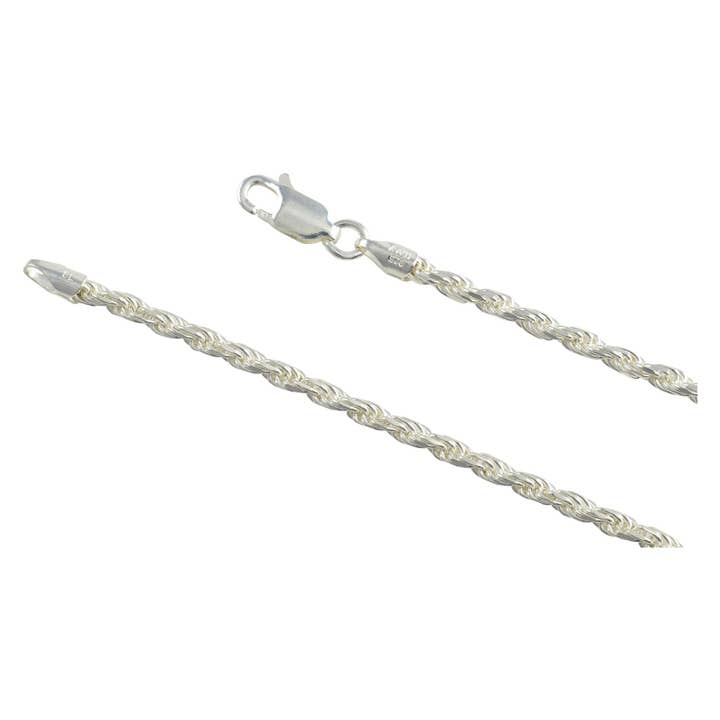 Seil 050, 2,5 mm, aus Sterlingsilber, Diamantenschliff, italienischer Schmuck aus 925 für den Großhandel von Select Lines