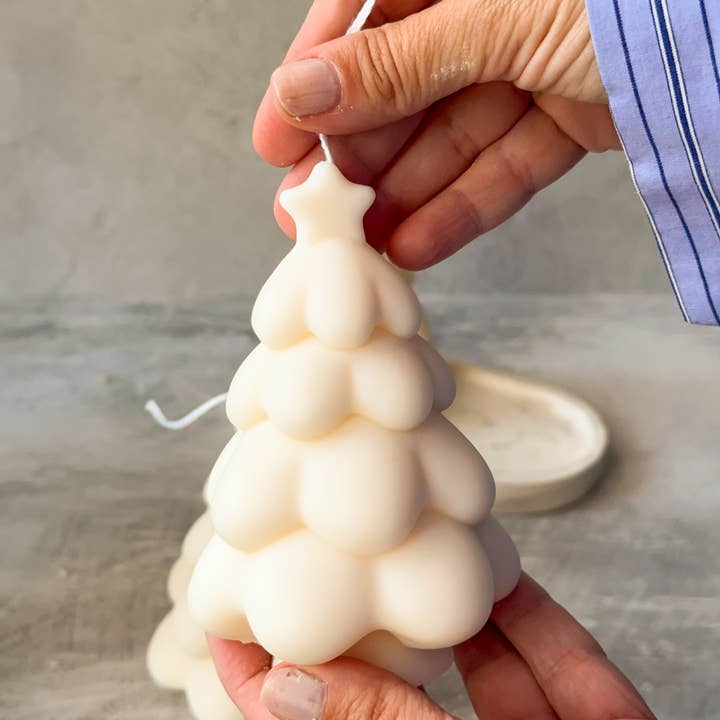 Gokican - Wholesale Novelty Candle - Christmas Tree Star Soy Wax Candle | Aesthetic Handmade1