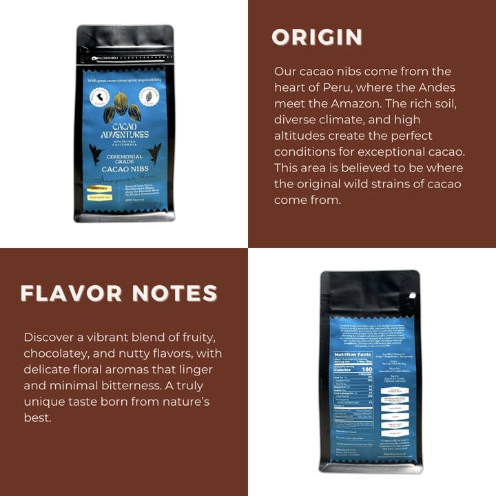 Cacao Adventures - Wholesale Cocoa Nibs - High-Amazon Basin Cacao Nibs