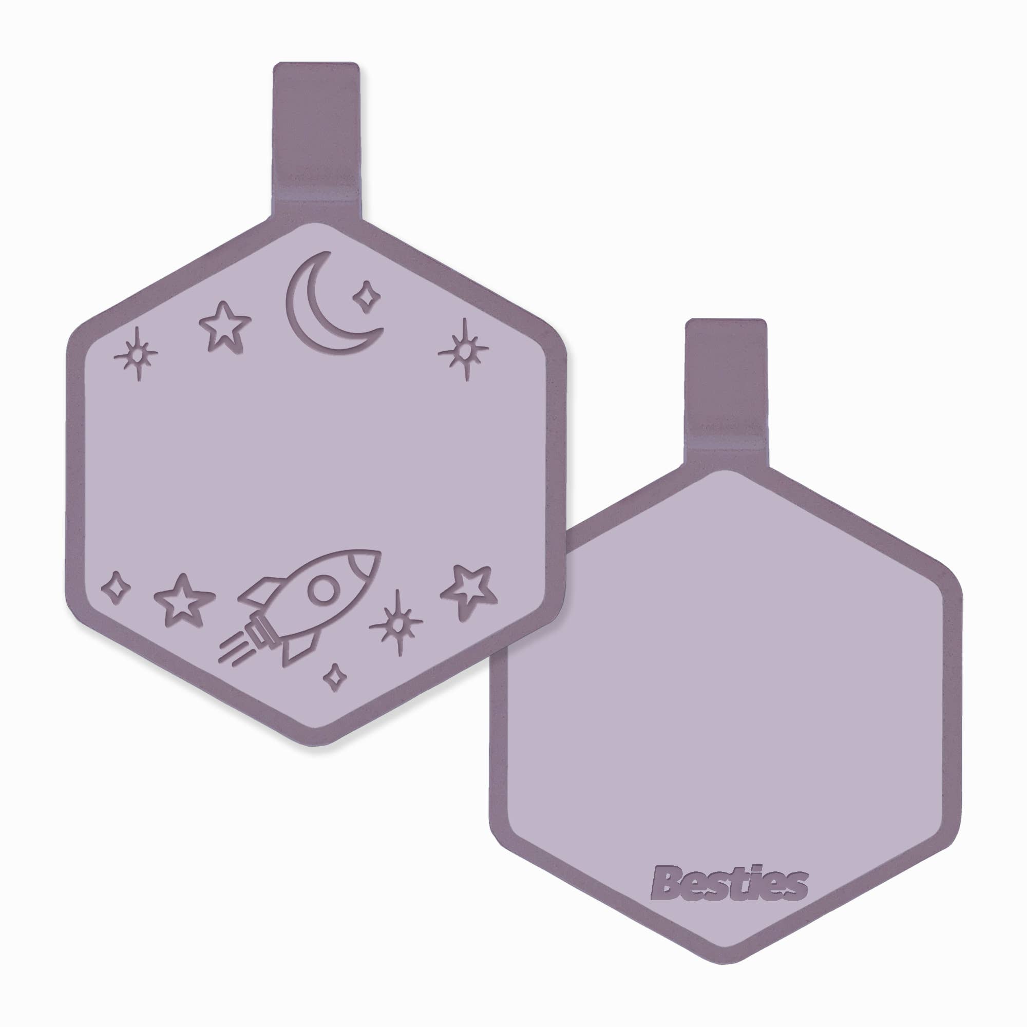 Besties Pets - Wholesale Pet Identification Tag - Dog - Space Cadet Silicone Dog ID Tag8