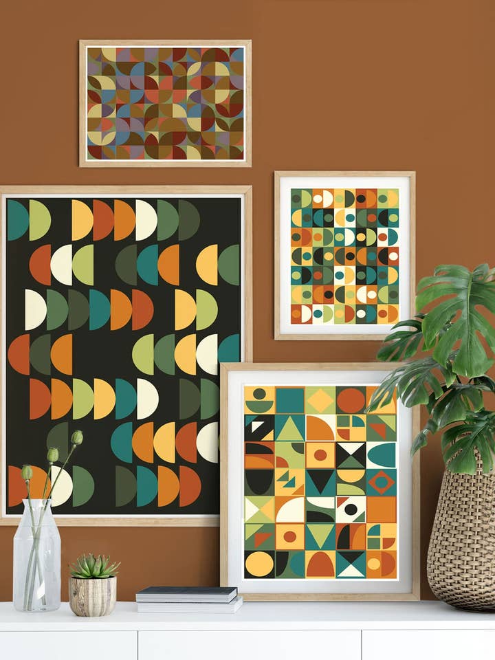 Simon Bonner Retro Galleri Vægpakke for engroshandel hos The Underdog Print Shop