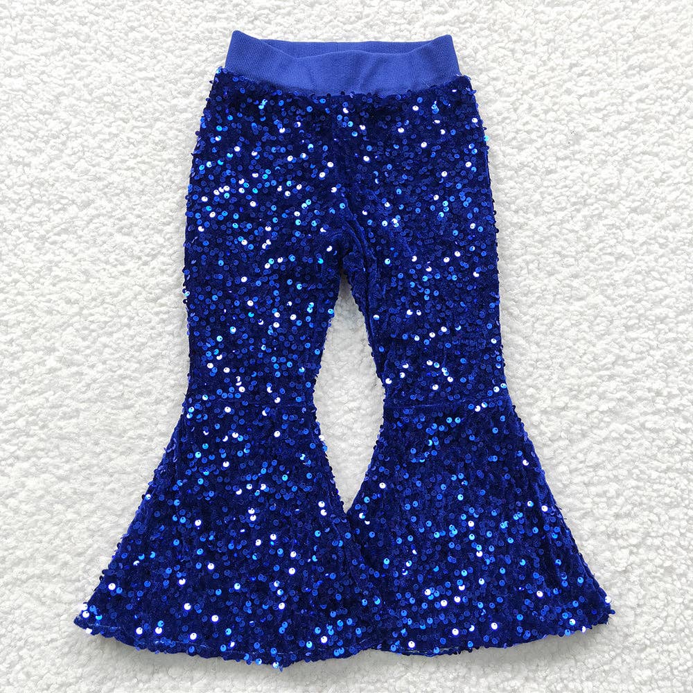Aier Wholesale - Vente Pantalon – enfant - Pantalon à fond évasé à paillettes pour fêtes d'anniversaire pour petites filles et tout-petits5