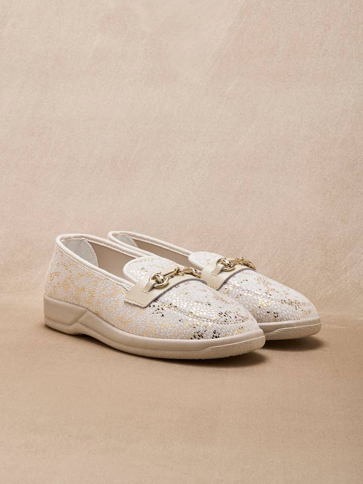 Textile moccasins with sponge interior (2012102_0032) for wholesale by PEDICONFORT