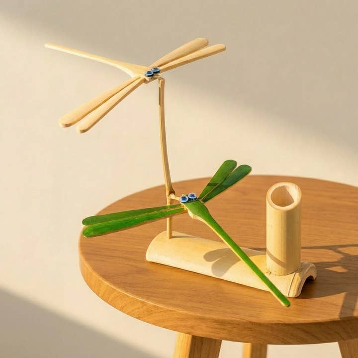 Libélula de Equilibrio Automático de Bambú Hecha a Mano para venta al por mayor de Bamboo Switch