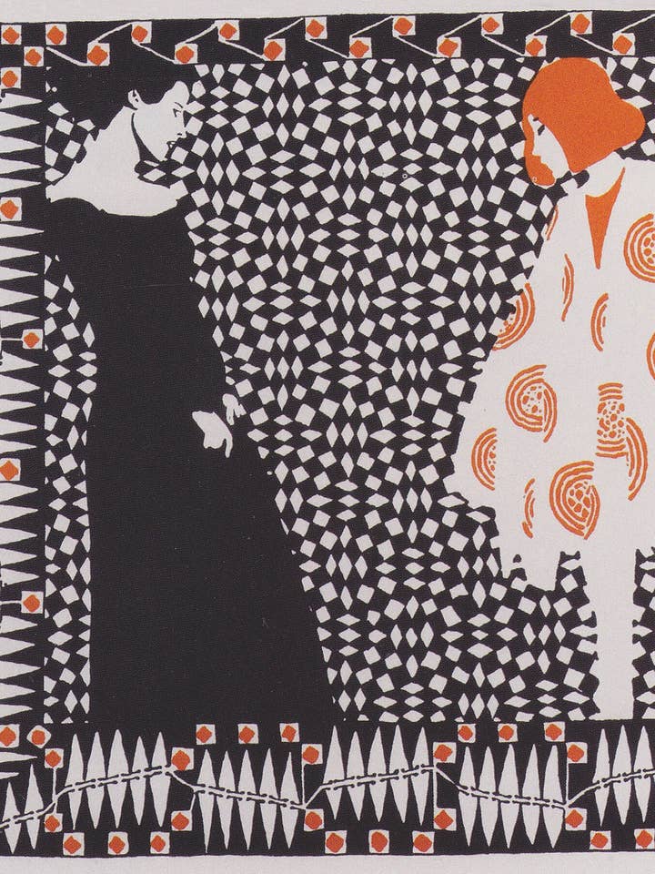 Illustration zum gleichnamigen Gedicht von Rainer Maria Rilke von Koloman Moser, 1901 für den Großhandel von Flashback Shop