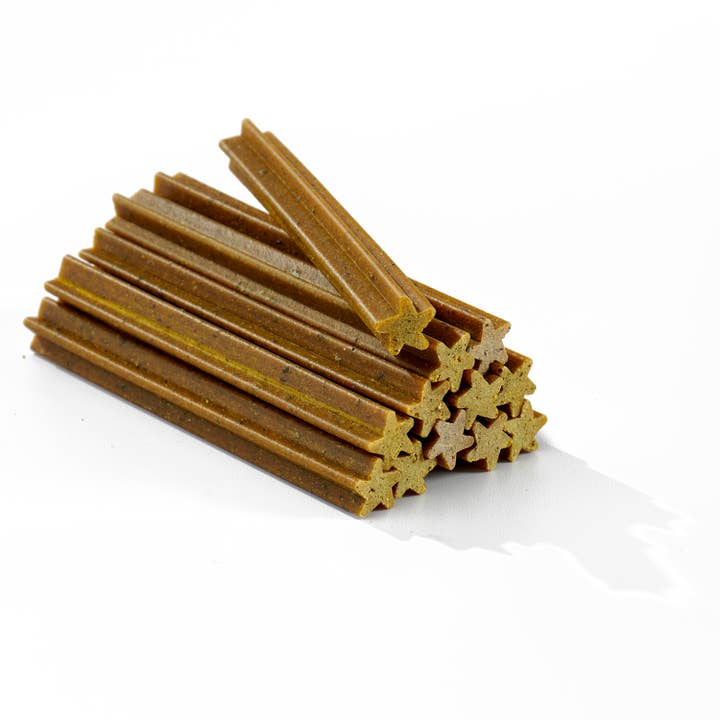 Grain Free Dental Chews 12 Pack, made with Antler Powder for wholesale by Buck Bone Organics