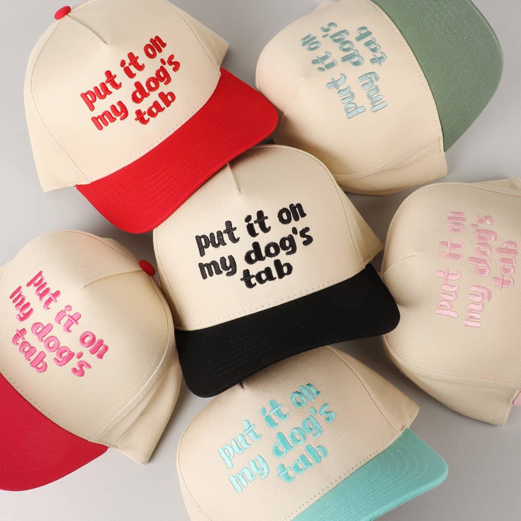 Fashion City – wholesale Baseballkeps - Herr – Sätt det på min hunds flik Tvåfärgad Truckerkeps26