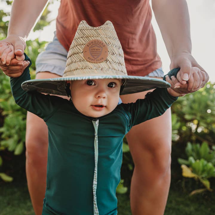 Banana Leaves Little Straw Lifeguard Hat (Banana Leaves) for wholesale on Faire3