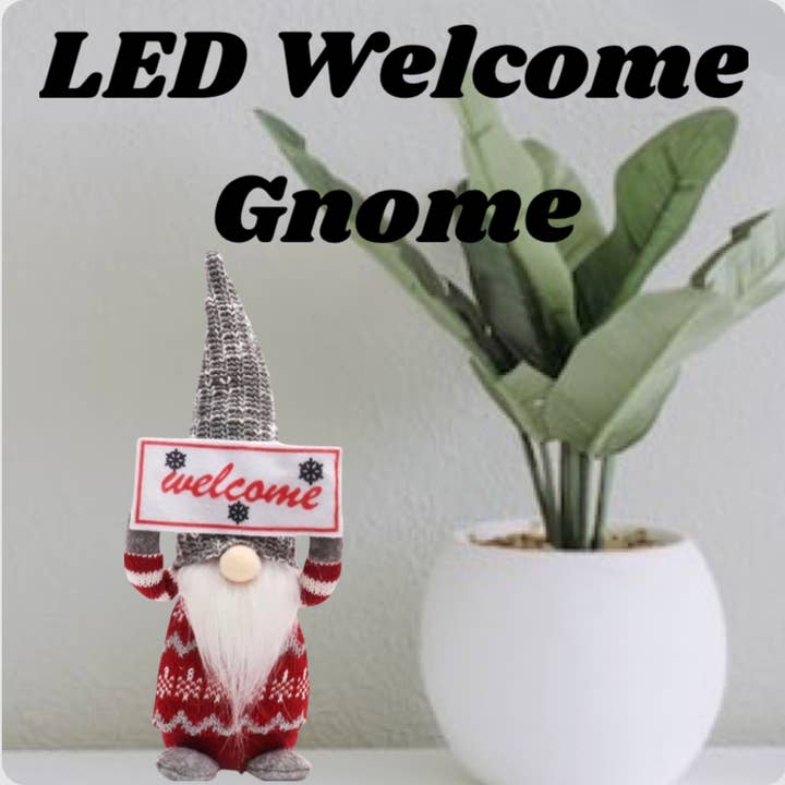 AlexisandGreenberg - Wholesale Christmas Decoration - A & G Gnomes Elf Light Up Welcome Home Gnome