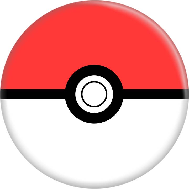 Square Deal Recordings & Supplies - Wholesale Lapel Pin/Button - Pin-on Button - 1.25 Inch - Pokemon - Pokeball