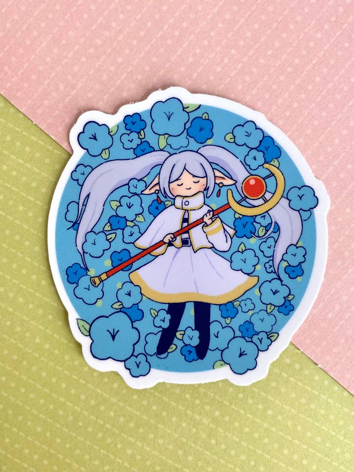Frieren sticker for wholesale by vickyisdrawing