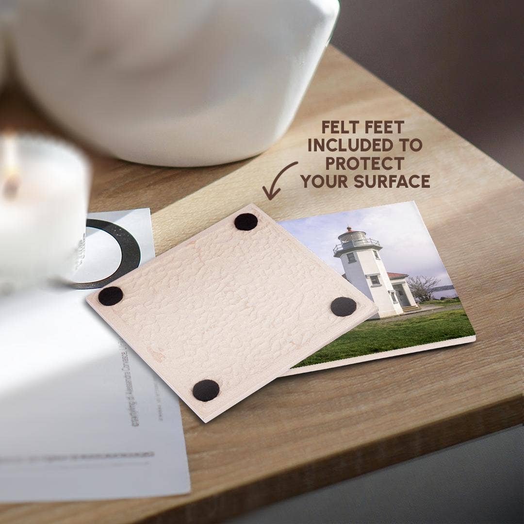 3dRose – wholesale Coasters – 3dRose, Point Robinson Lighthouse, Maury Island, near Seattle, WA, USA, Coaster3