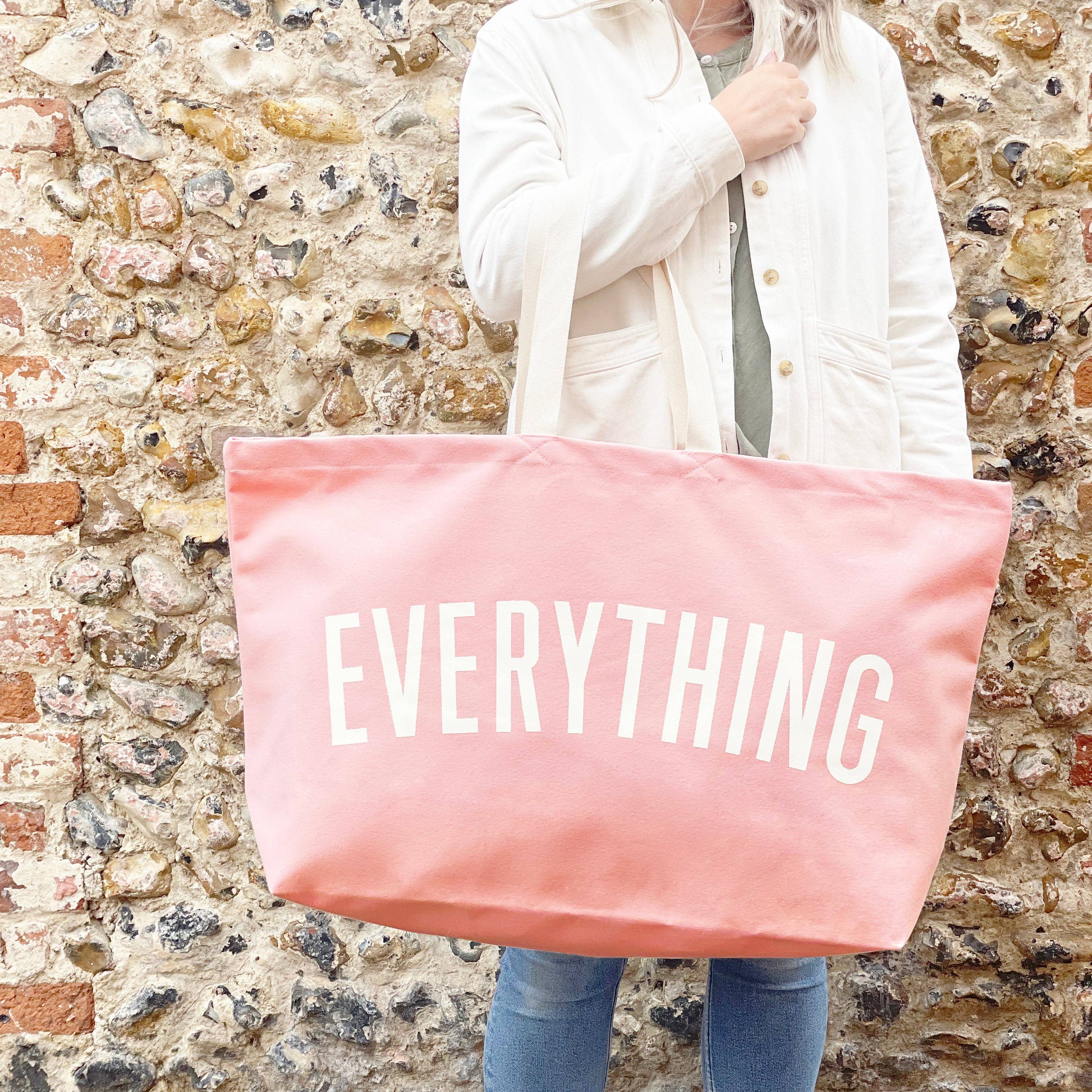 Alphabet Bags - Wholesale Tote Bag - Women's - Everything - Pink REALLY Big Bag3