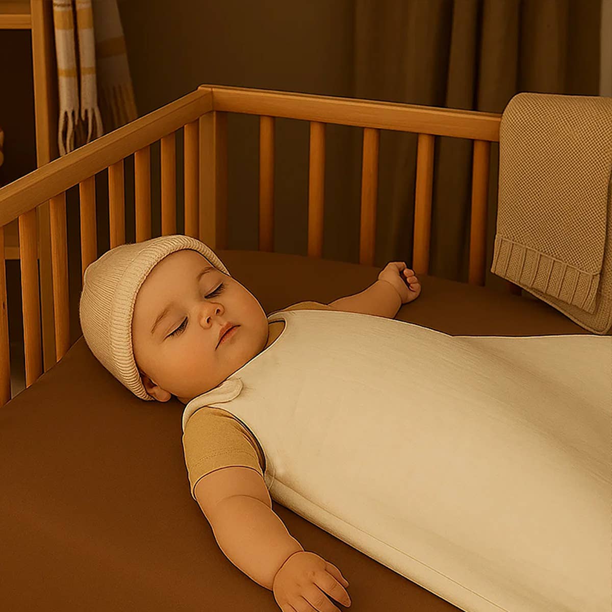 PAPATE - Venta al por mayor Saco de dormir - Bebés - Saco de dormir de invierno de algodón orgánico - blanco3