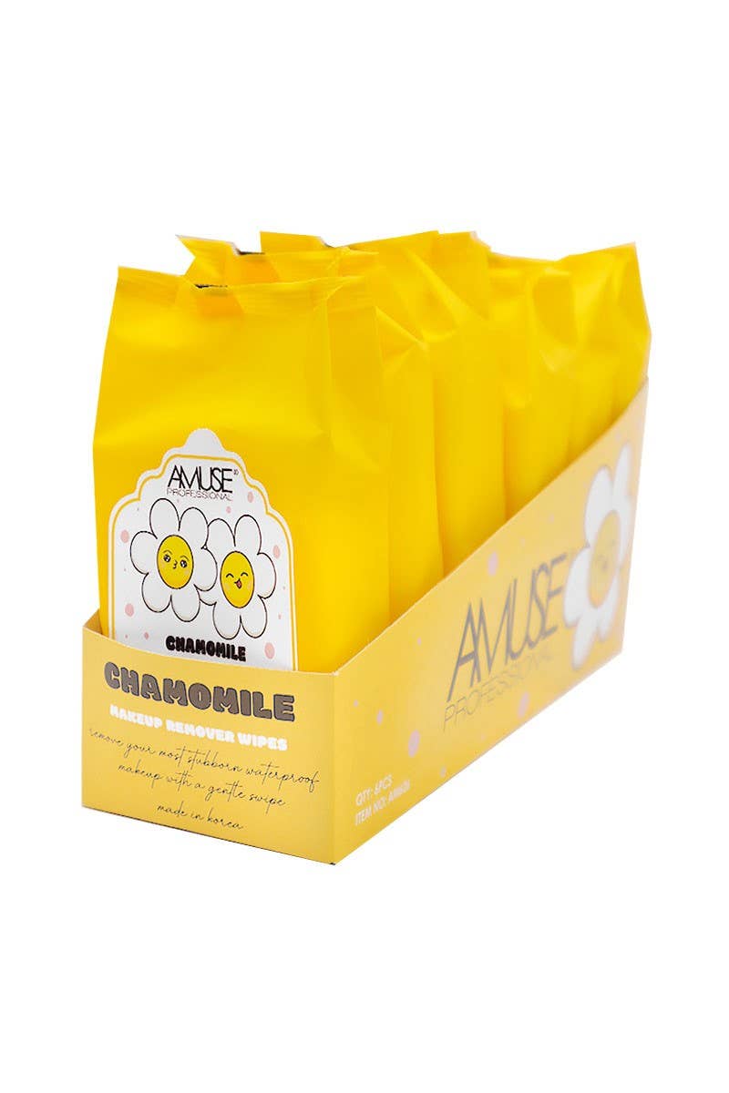 PINEAPPLE Beauty - Wholesale Makeup Remover - Amuse AM626 Chamomile Makeup Remover Wipes - 6pcs 3