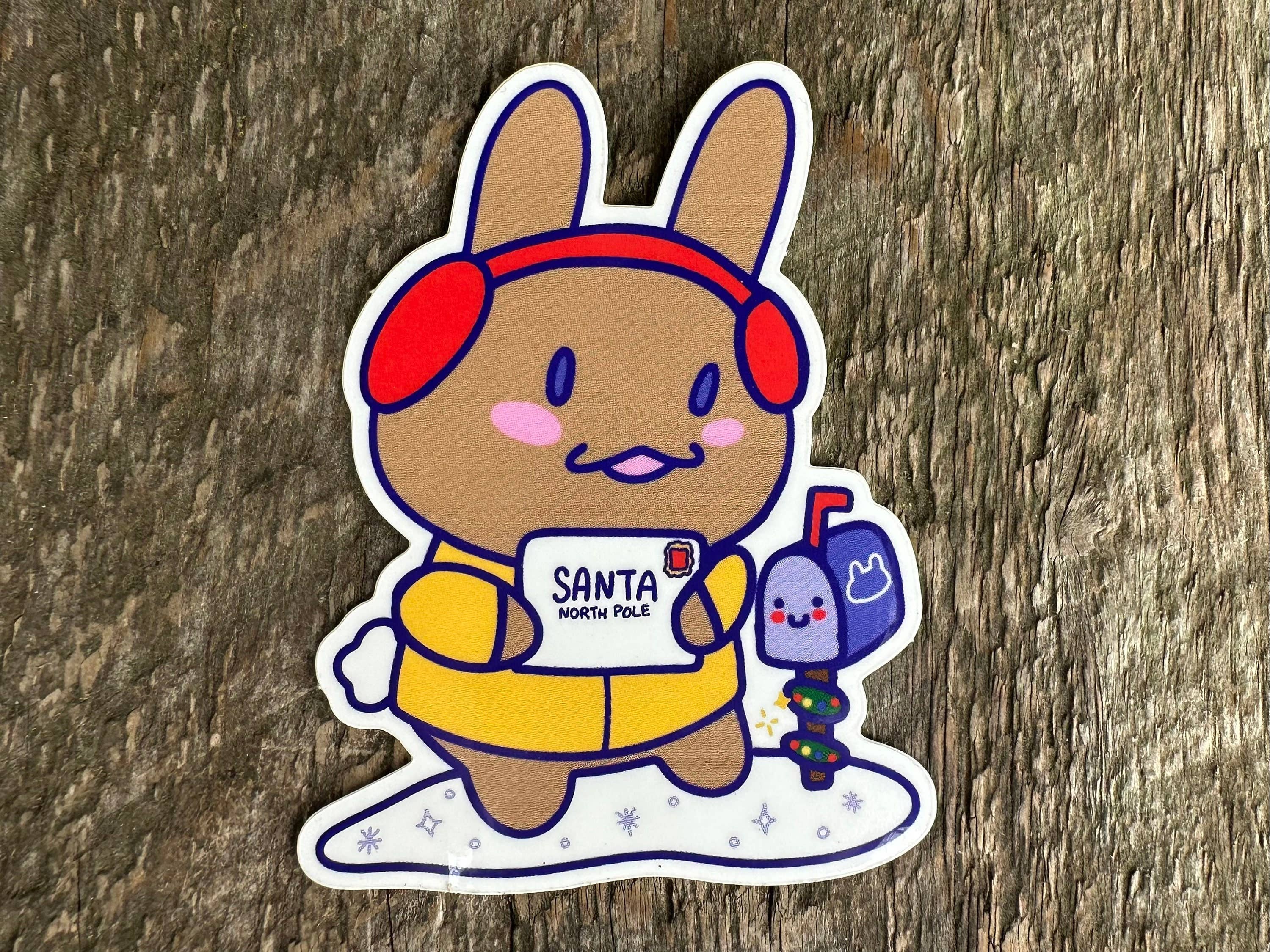 Courtney Elizabeth Studio - Wholesale Sticker - Bunny Letter to Santa Rabbit Christmas Waterproof Sticker1
