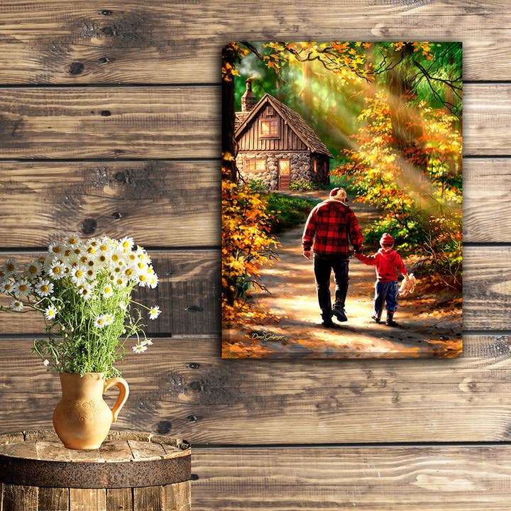 The Path 18x24 Fully Illuminated LED Wall Art for wholesale by Glow Decor