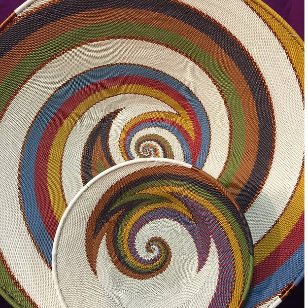 Bridge for Africa - Wholesale Decorative Plate/Dish/Bowl - TW Collection - White Desert17