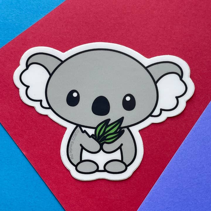 Koala - Durable Weatherproof Die Cut Matte Vinyl Sticker - car, water bottle, laptop for wholesale by Kieutie Pie