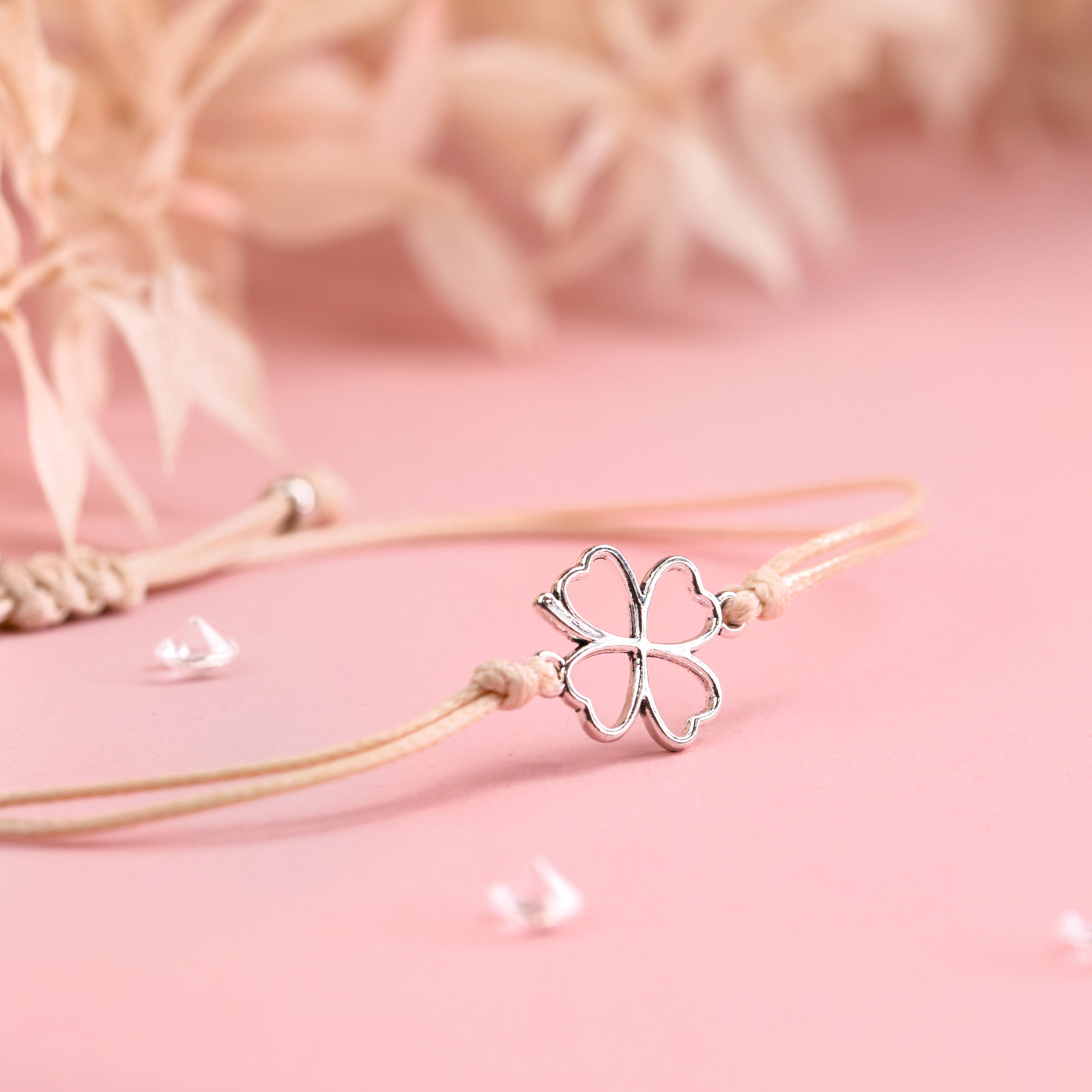 Letterbox Love Bracelets – wholesale Charm/dangle bracelet – You've Got This Bracelet - Four-Leaf Clover Charm Bracelet3