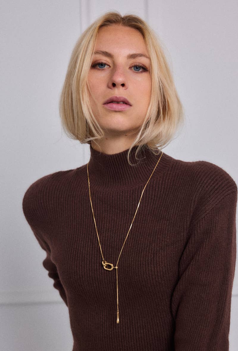 Gold Stainless steel collar 224AQ183 for wholesale on Faire0