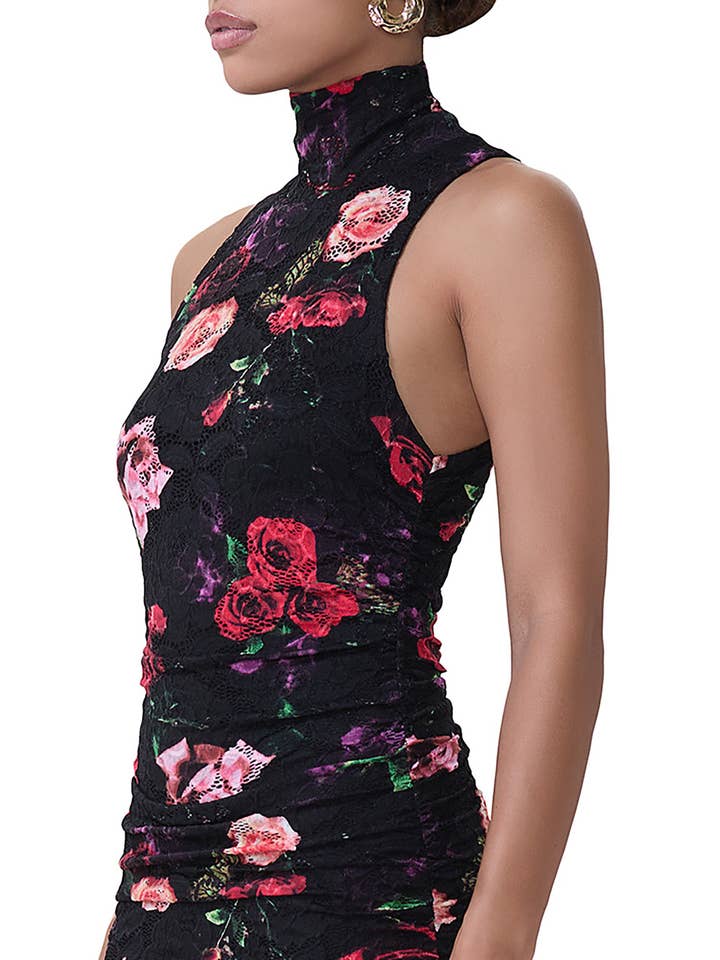 Fiorella Crochet Lace Dress - Mixed Rose for wholesale on Faire