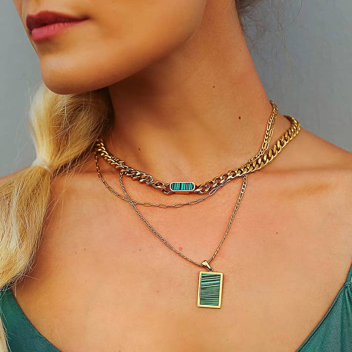 MIA Paperclip Chain Necklace for wholesale by REBL Jewelry