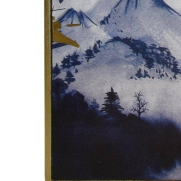 Candlelight Products Ltd - Wholesale Art print - Oriental Heron Design Canvas Print with Gold Wooden Frame2