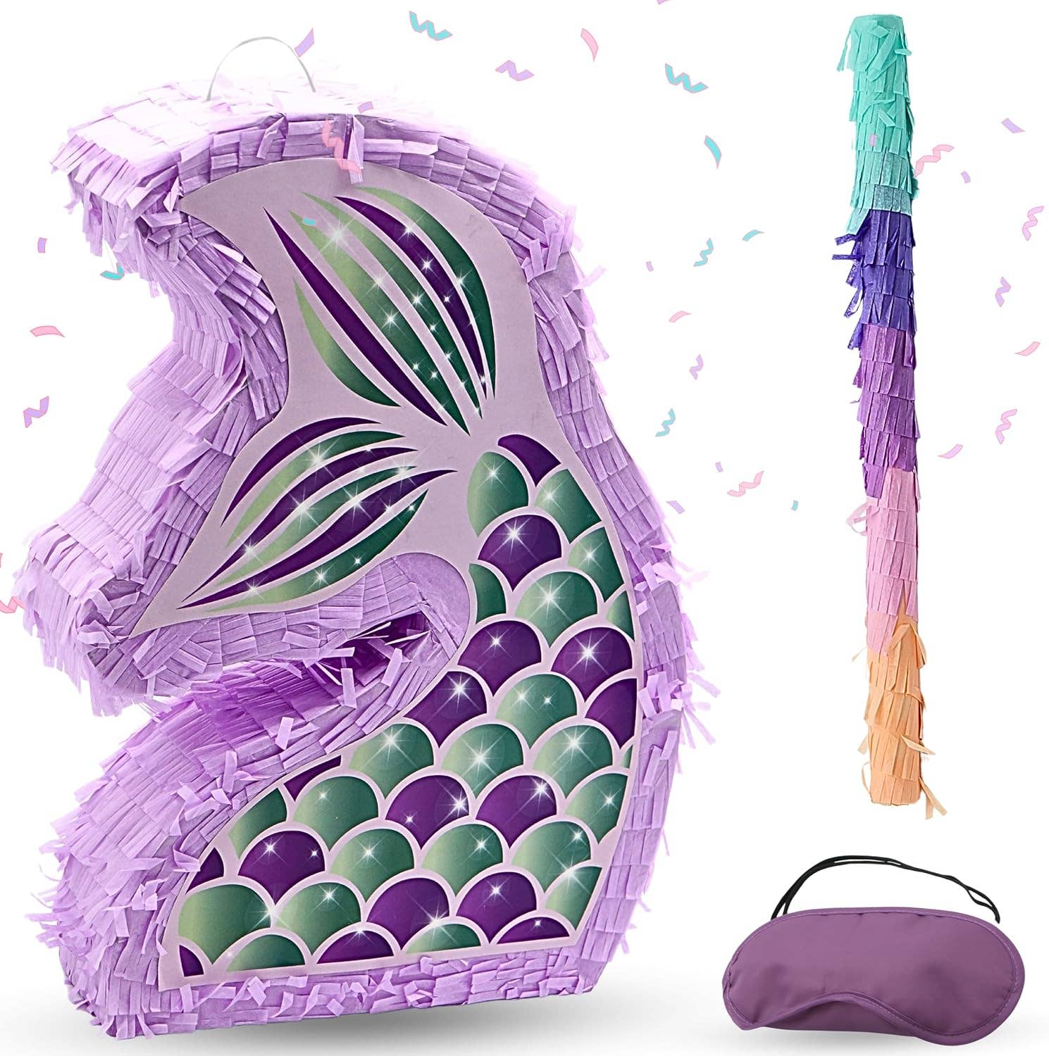 4E's Novelty - Wholesale Party Sign/Banner - Mermaid piñata: Sparkling Under the Sea Birthday Party Decorations, Perfect piñatas for Birthday Girl’s Celebration7