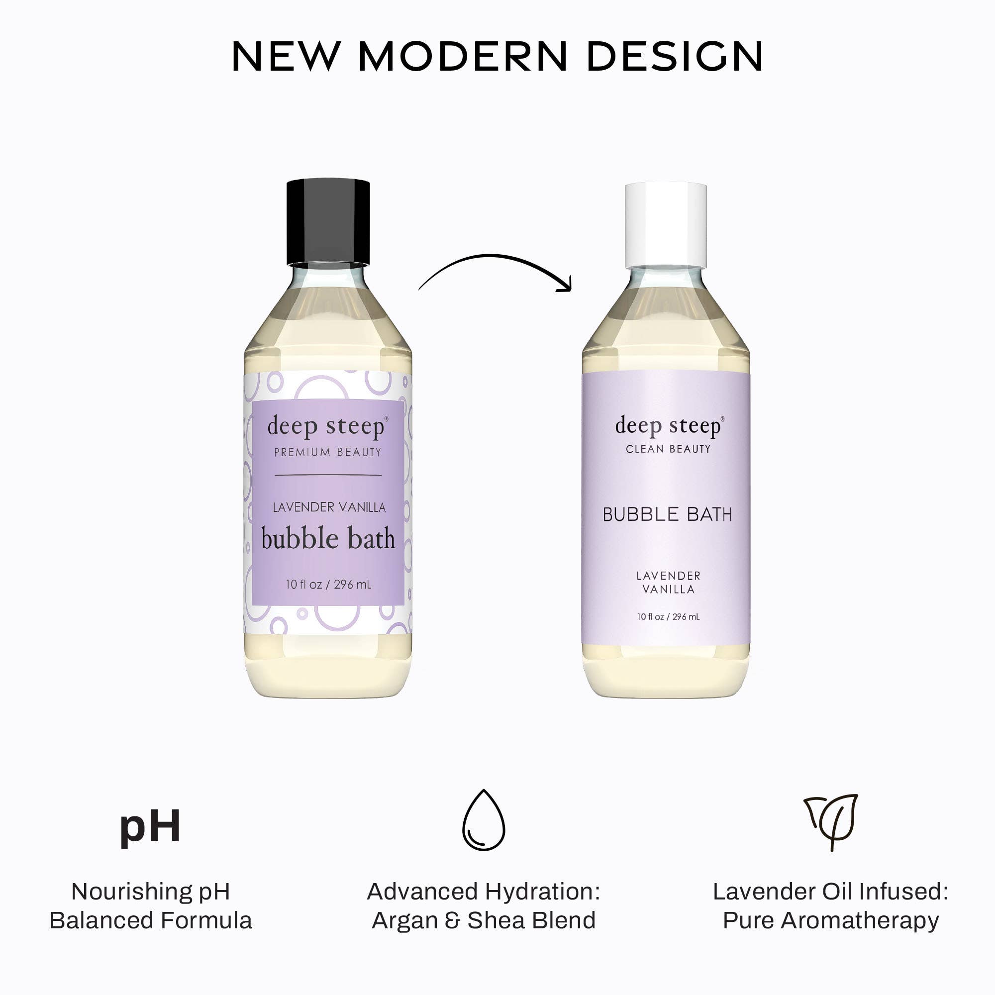 Deep Steep Clean Beauty - Wholesale Bubble Bath - Bubble Bath - Lavender Vanilla 10oz2
