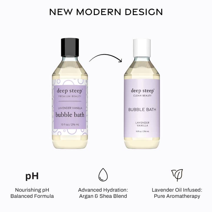 Deep Steep Clean Beauty - Wholesale Bubble Bath - Bubble Bath - Lavender Vanilla 10oz2