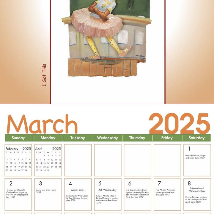 Shades of Color, LLC - Wholesale Planner - 2025 Shades of Color Kids Wall Calendar