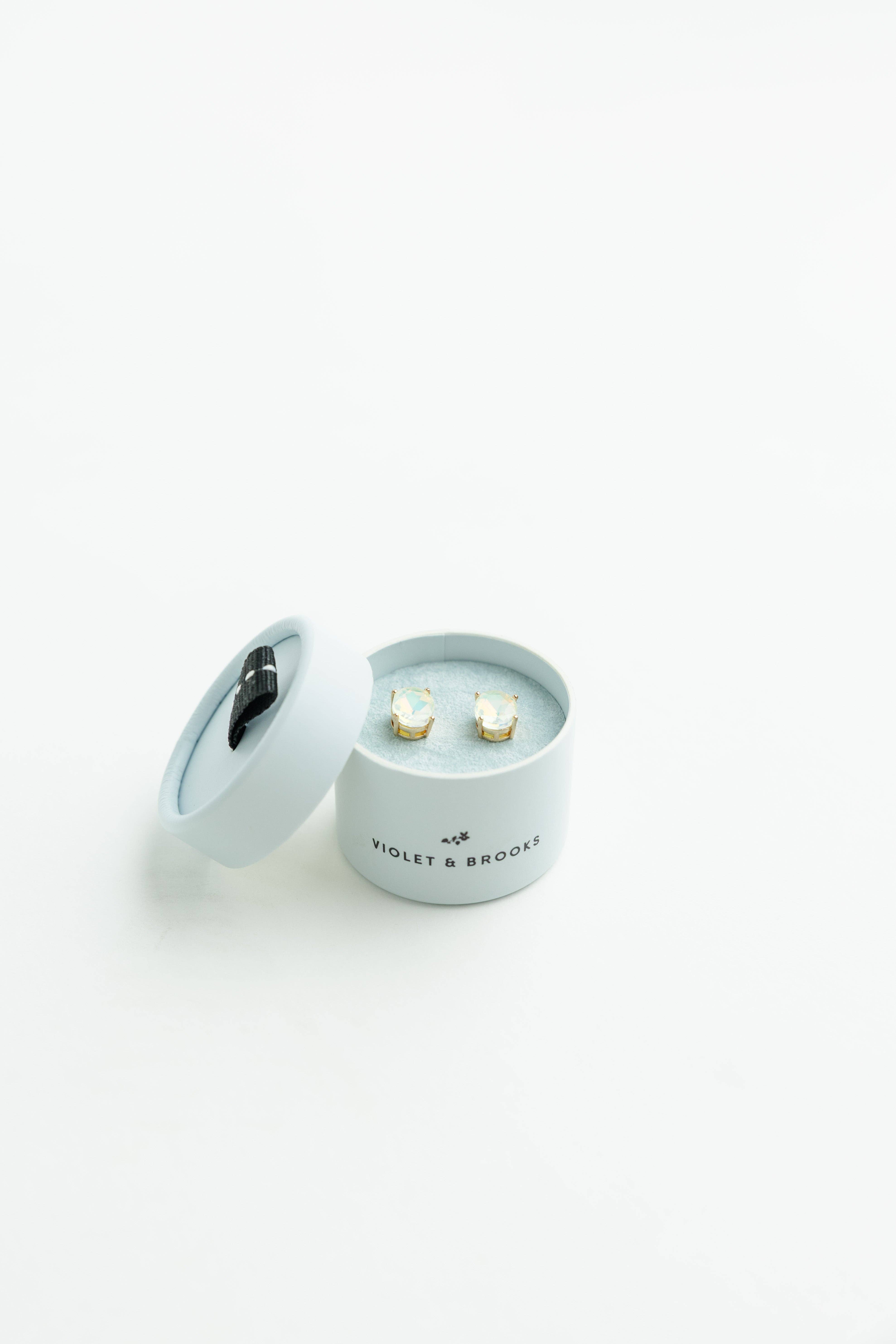 Violet & Brooks - Wholesale Stud/Post Earrings - Crystal Powder Boxed Earring8