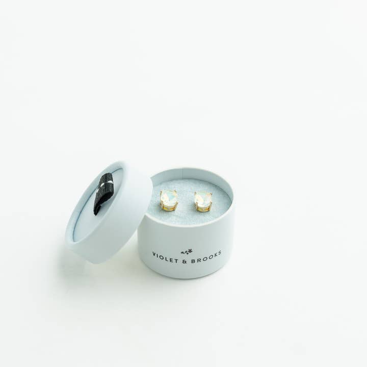 Violet & Brooks - Wholesale Stud/Post Earrings - Crystal Powder Boxed Earring8