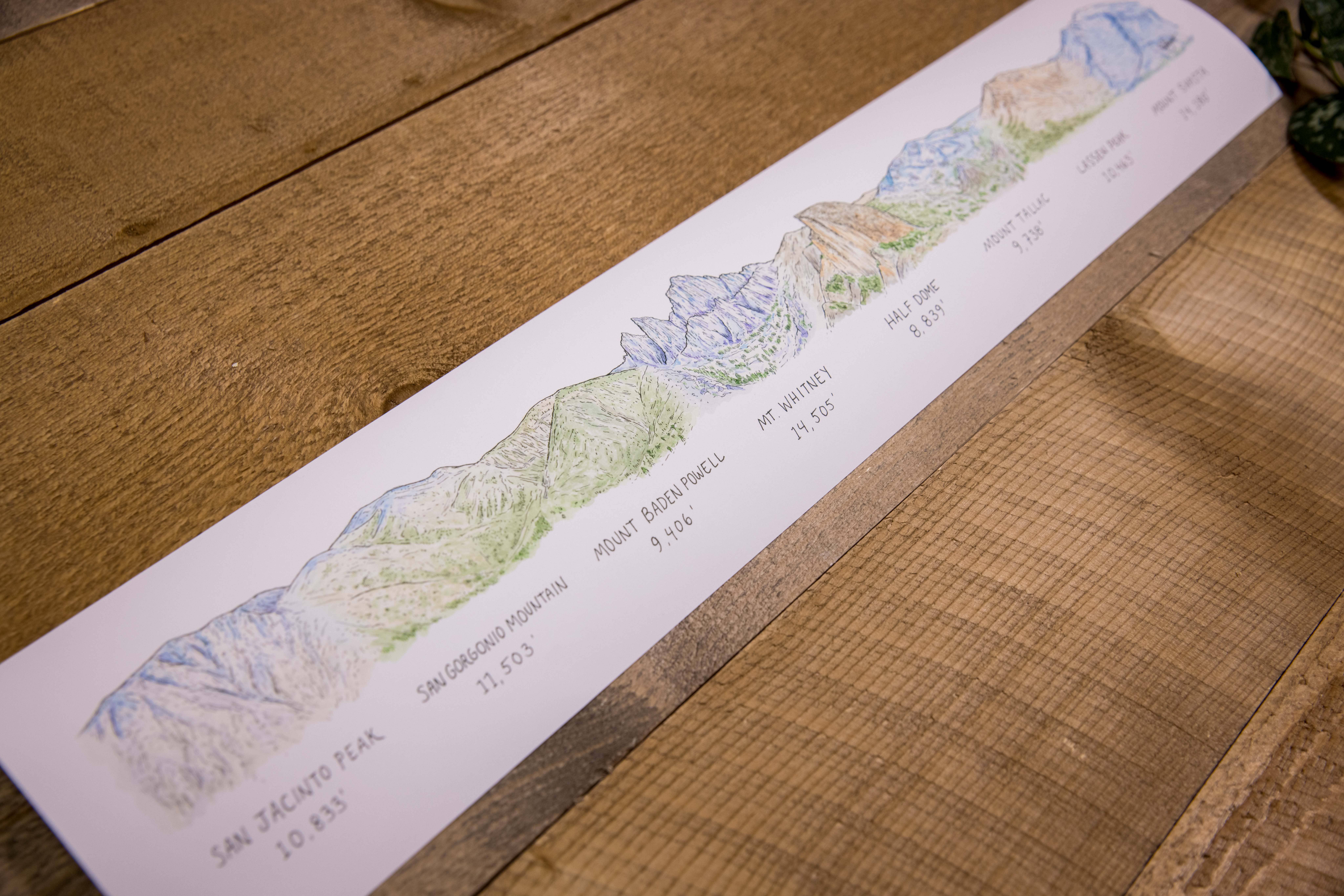 Hiker Booty - Wholesale Art Print - California Mountainscape3