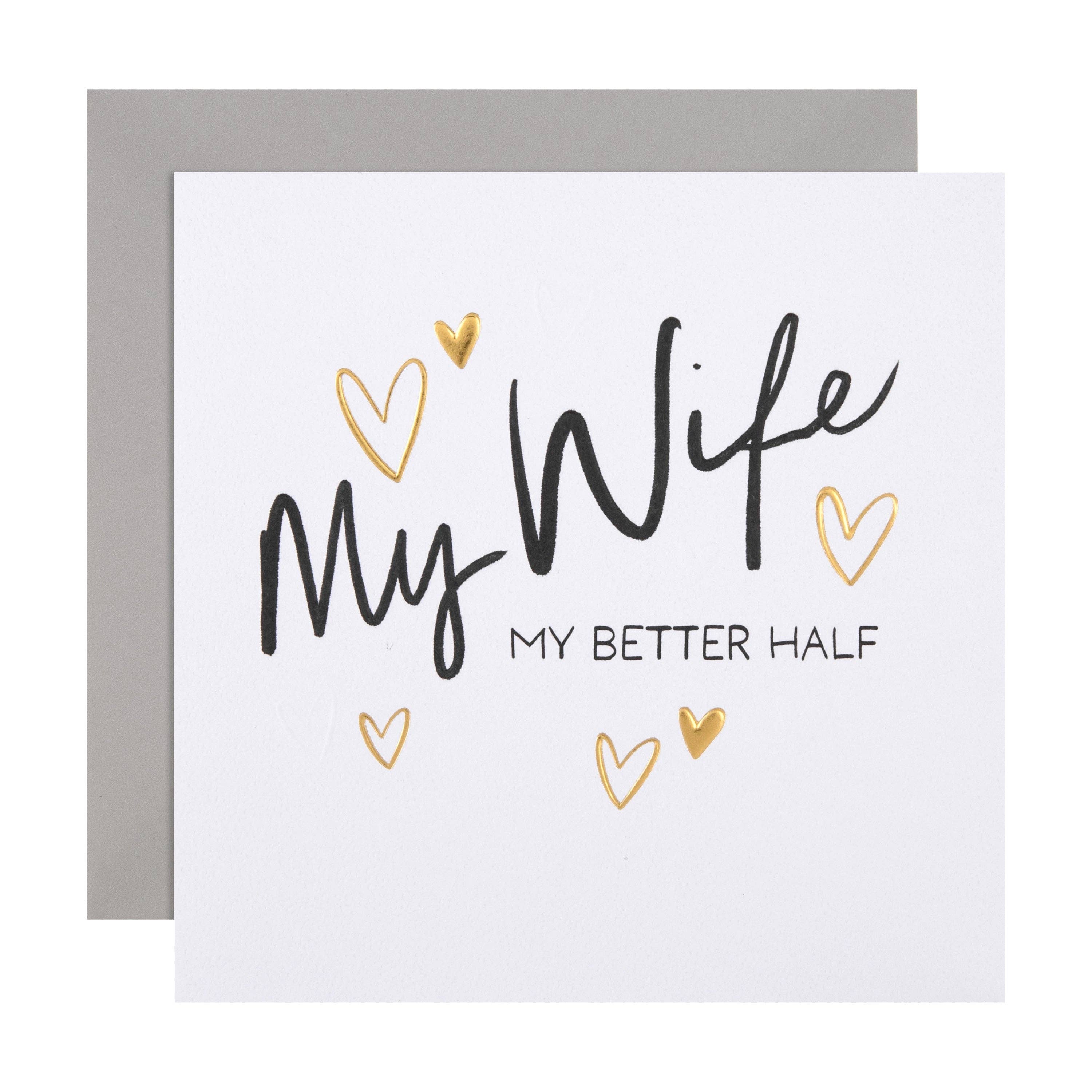 Hallmark - Wholesale Birthday Card - Birthday Card for Wife - Inkwave Typography Design0