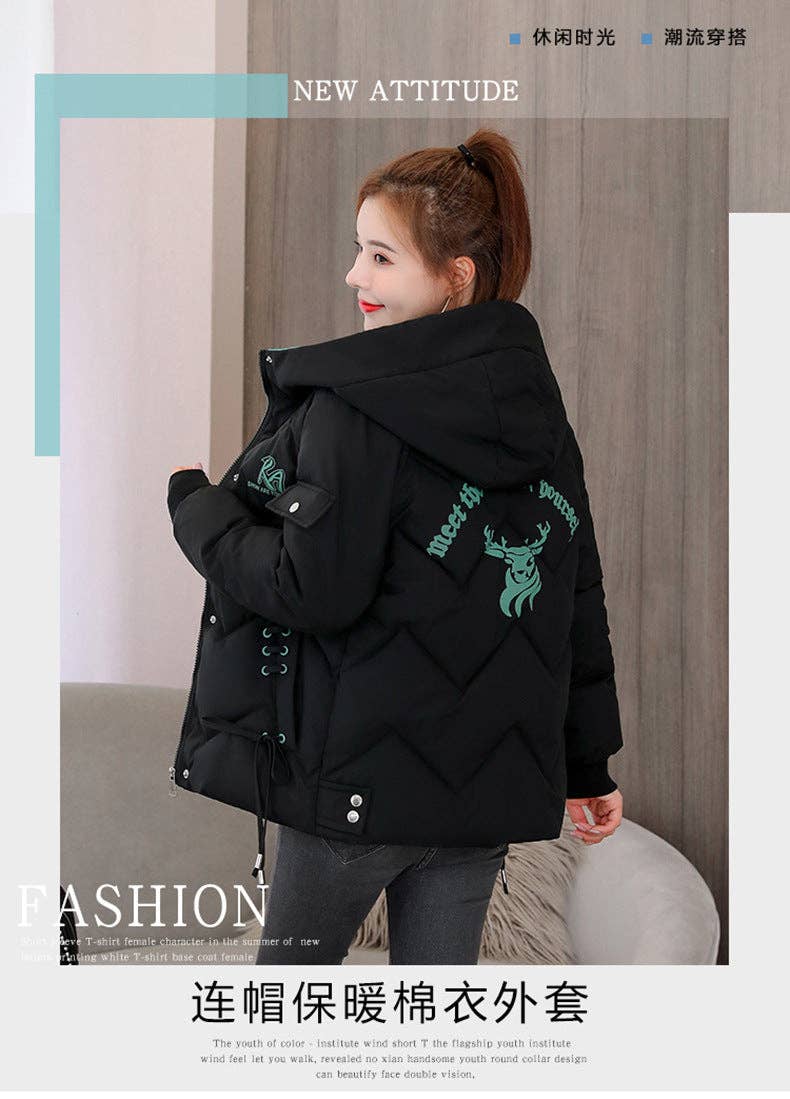 Marayn - Wholesale Puffer Jacket - Women's - Chic 2025 Winter Puffer Jacket Korean Style Warm Loose #211
