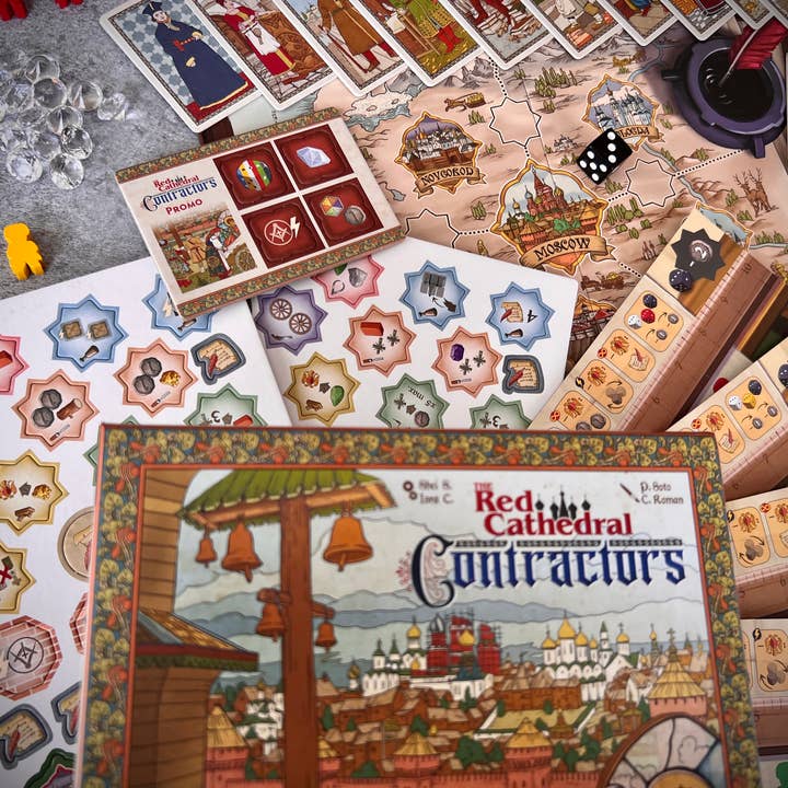 Devir Games - Wholesale Board Game - Red Cathedral, The: Contractors (Expansion)
