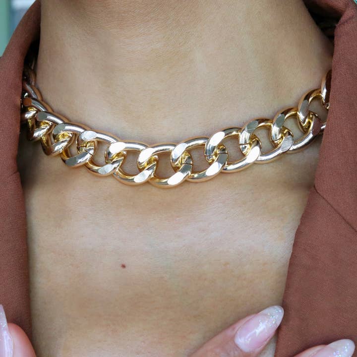 Catena in oro massiccio per la vendita all'ingrosso da parte di Shop Accessorized