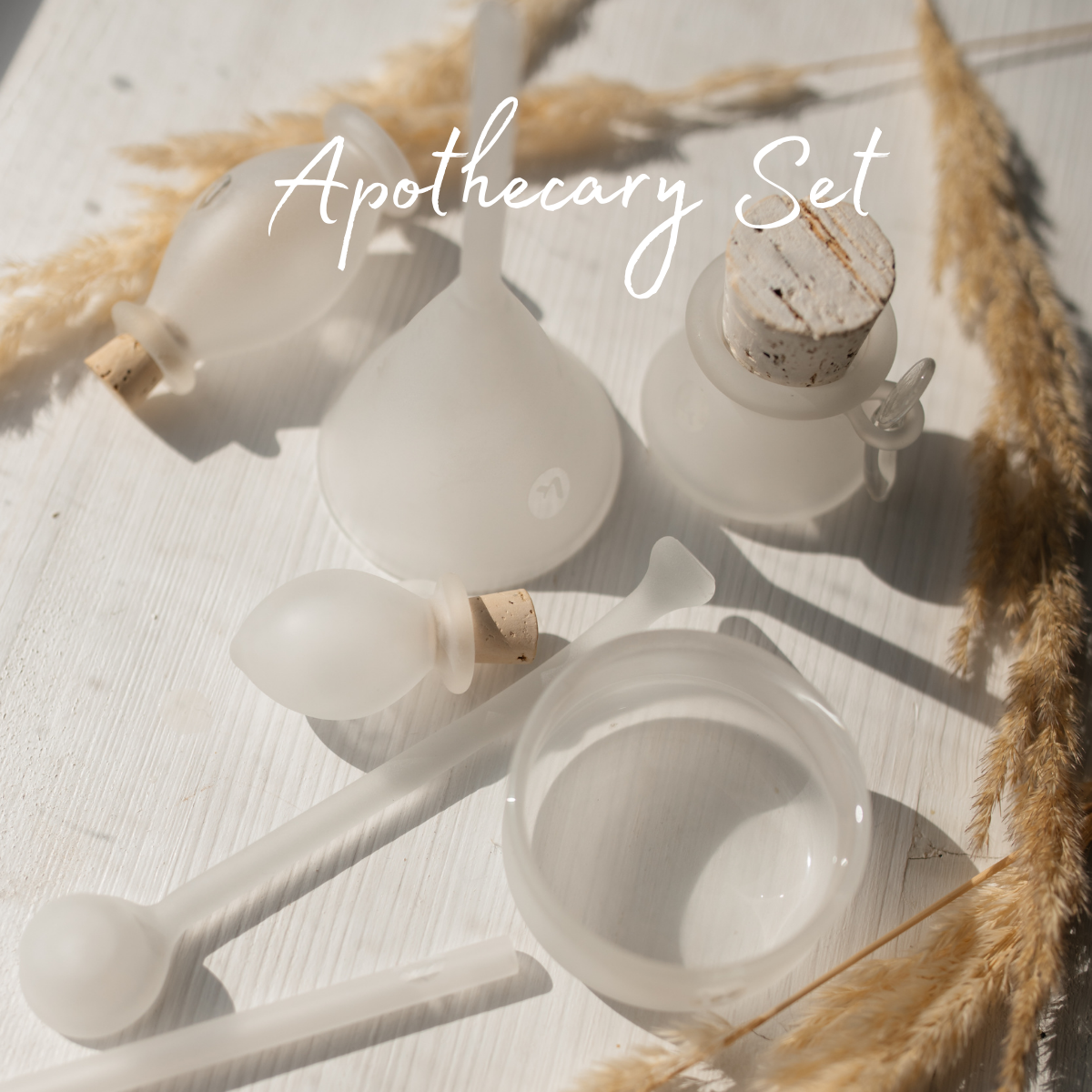 Katari Beauty - Vente Bocal d'apothicaire - Kit de mélange et de stockage en verre soufflé à la main 8 pièces par Katari Beauty12