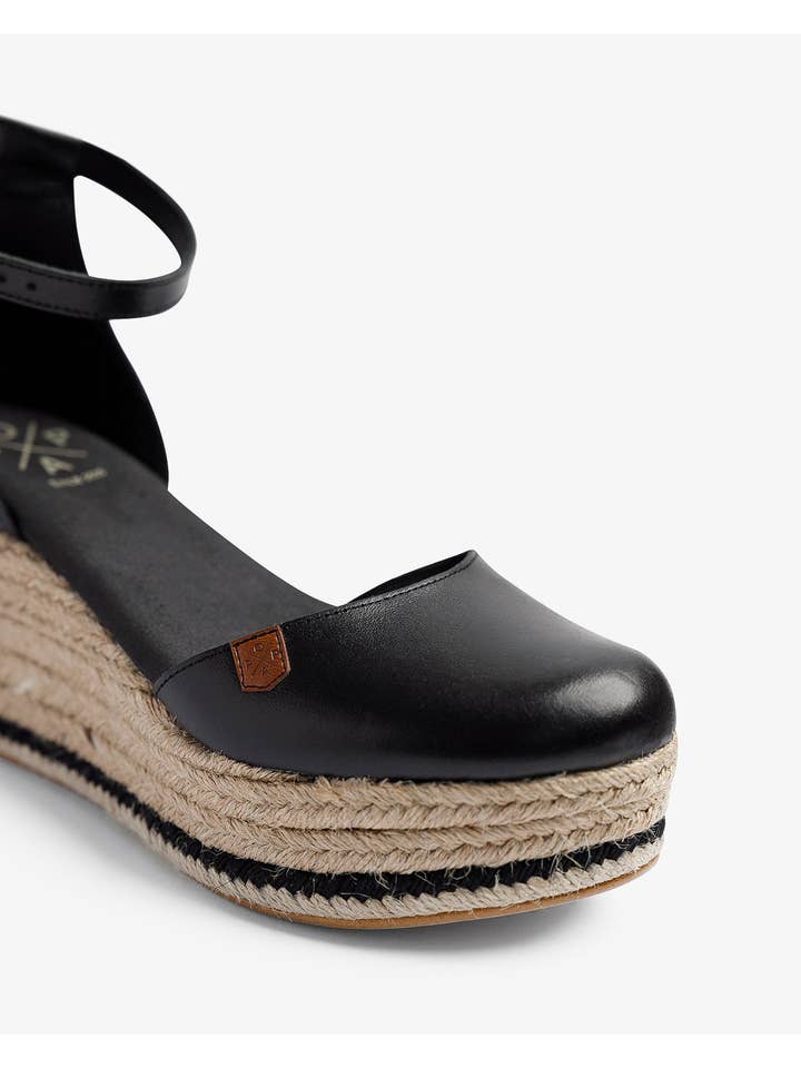 POPA - Wholesale Wedges - Women's - Cantalar Black Leather4