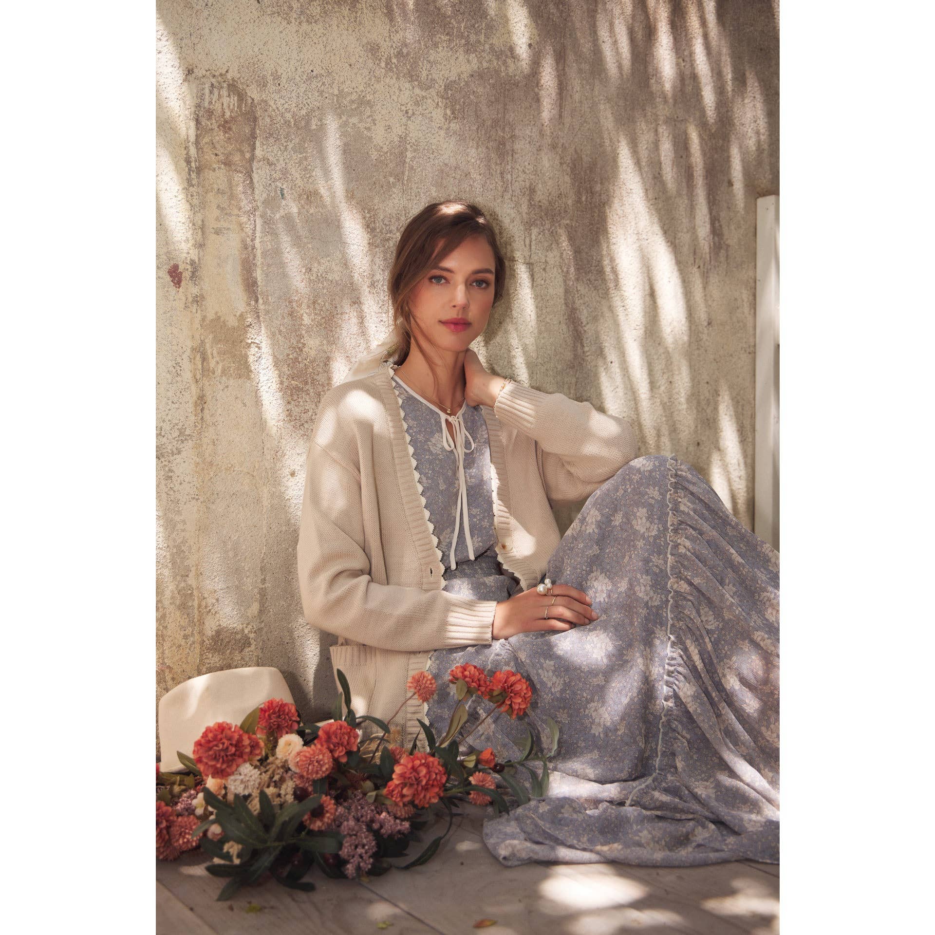 in february - Wholesale Dress - Women's - DELICATE ROMANTIC SHEER FLORAL MAXI DRESS11