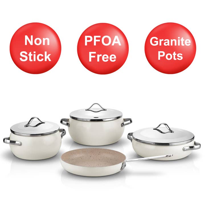 Hakan - Wholesale Cookware Set - Korkmaz Lumia 7-Pcs Granite Nonstick Cookware Set, Oven Safe2