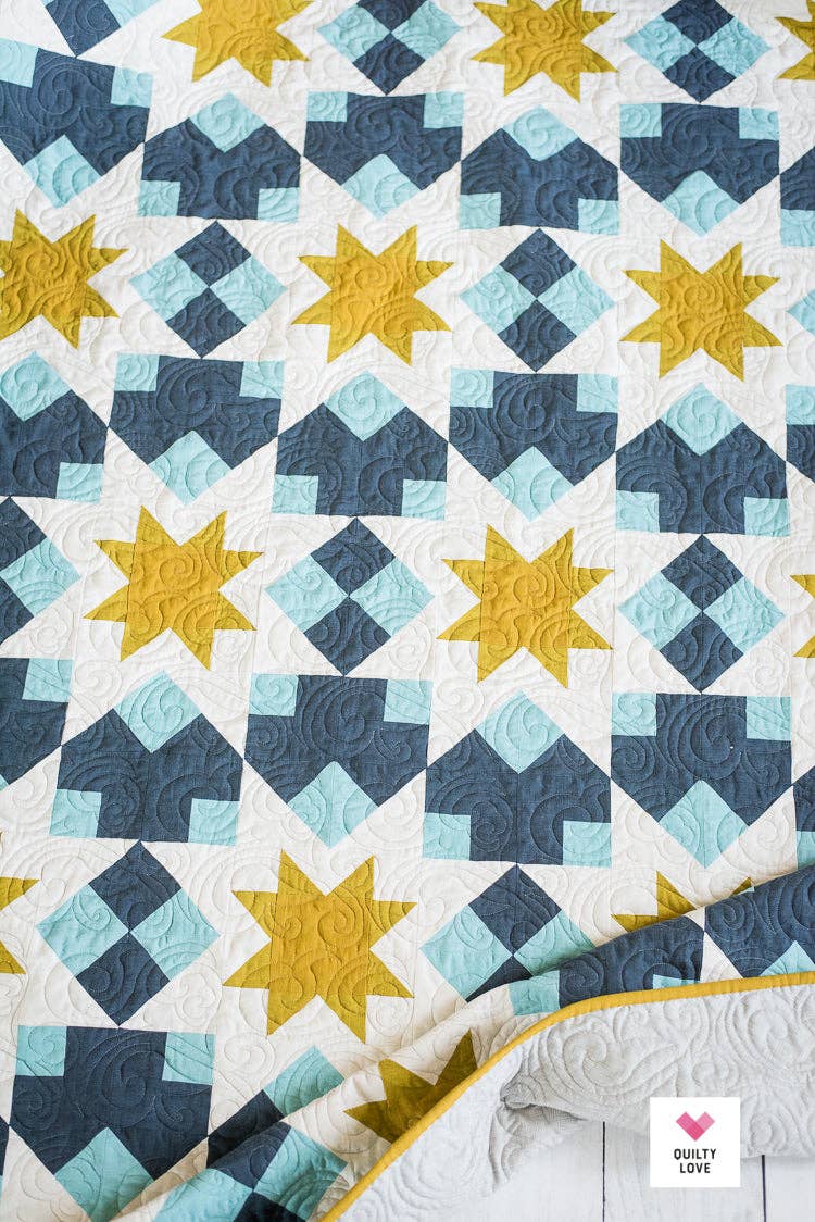 Quilty Love – Großhandel Bastel-Nähset – Night Stars Papier-Quiltmuster1