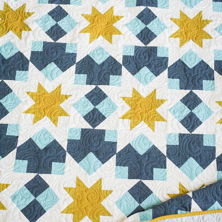 Quilty Love - Wholesale Craft Sewing Kit - Night Stars PAPER Quilt Pattern1