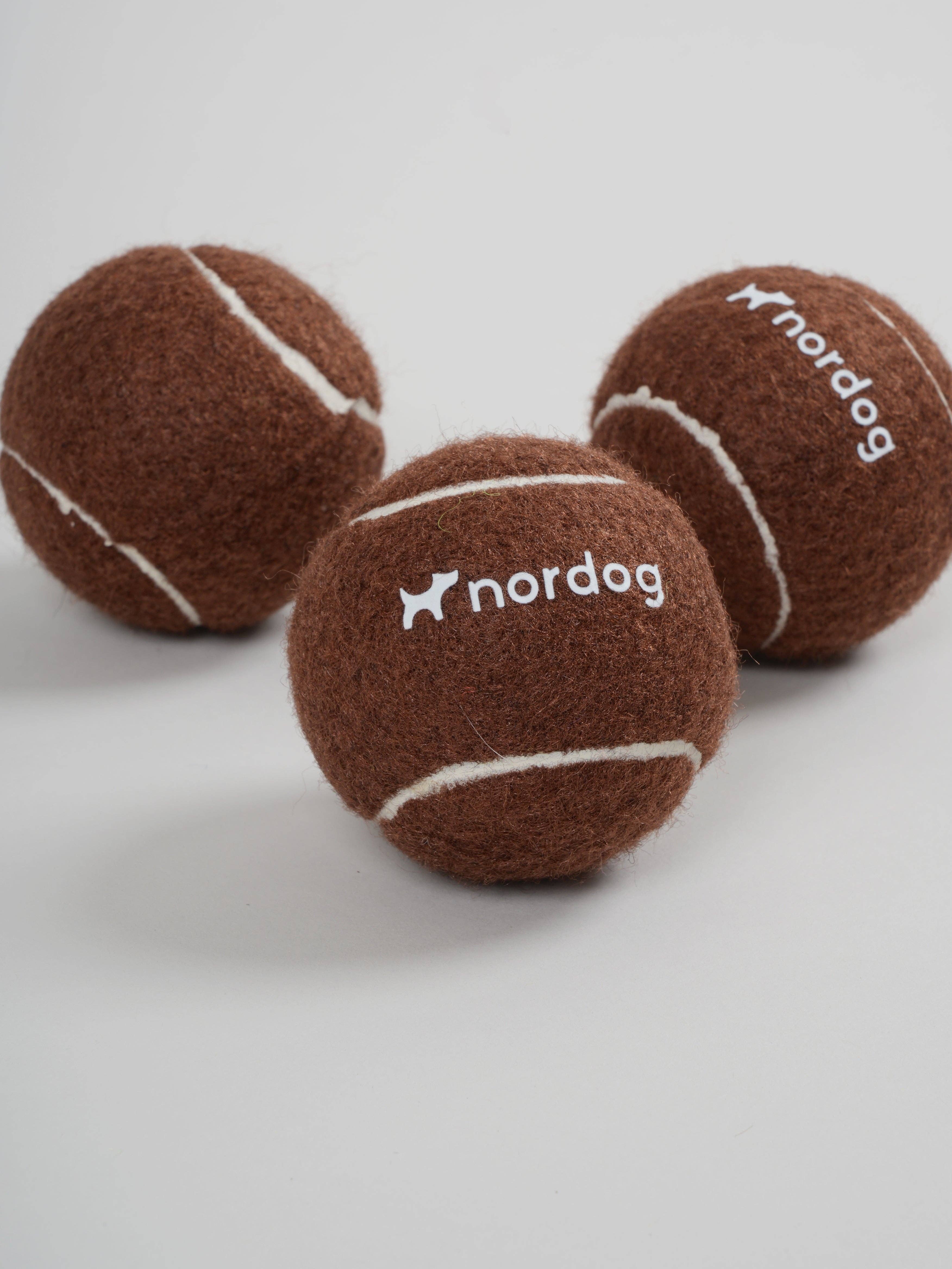 Nordog - Wholesale Apporteerbal voor honden - Hond - Tennisbal voor honden (bruin)1