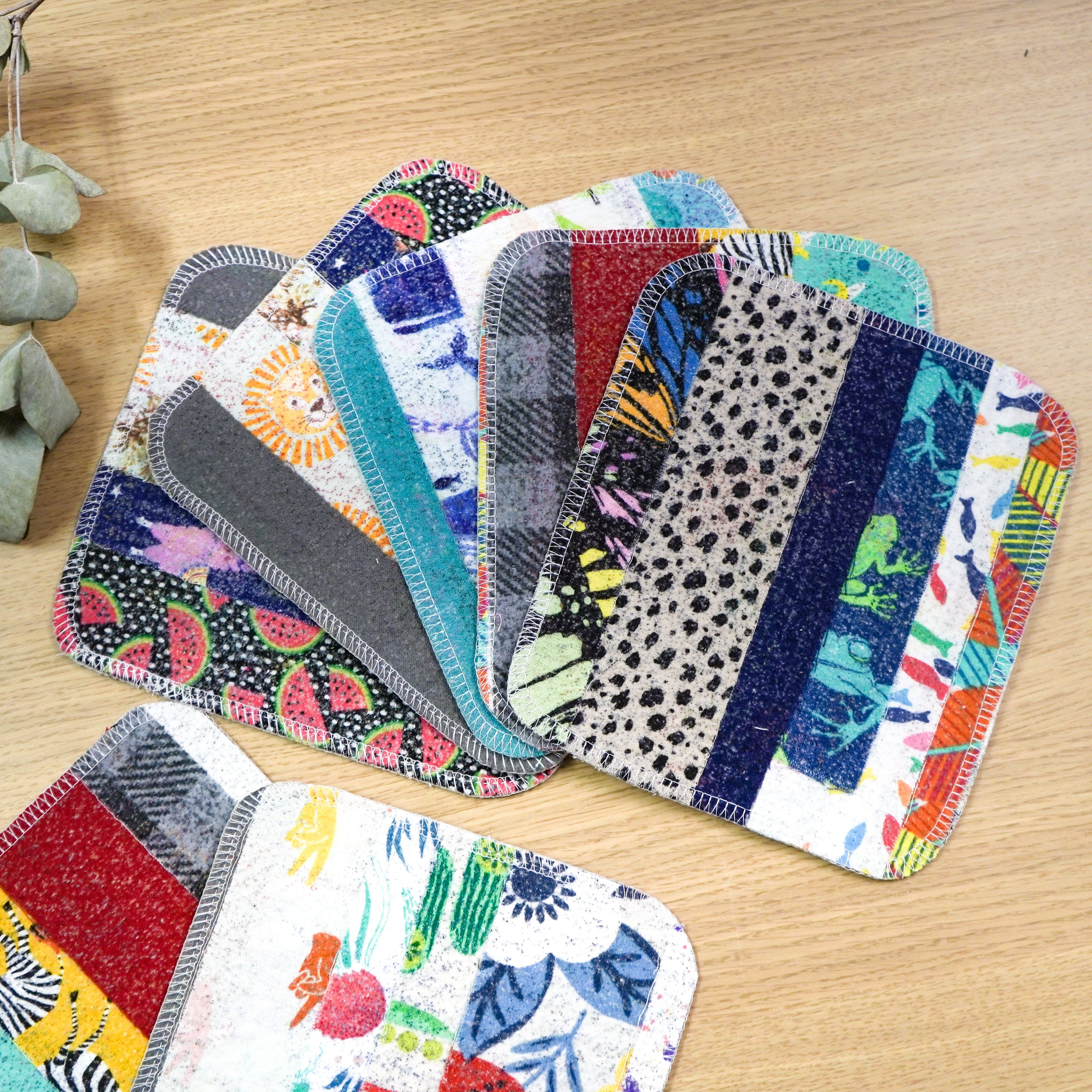 Marley's Monsters - Wholesale Dishcloth - Scrap Felt Dish Cloth: Cotton - Case of 66