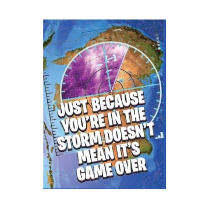 Bara för att du är i stormen Jumbo Magnet för wholesale av Kalan