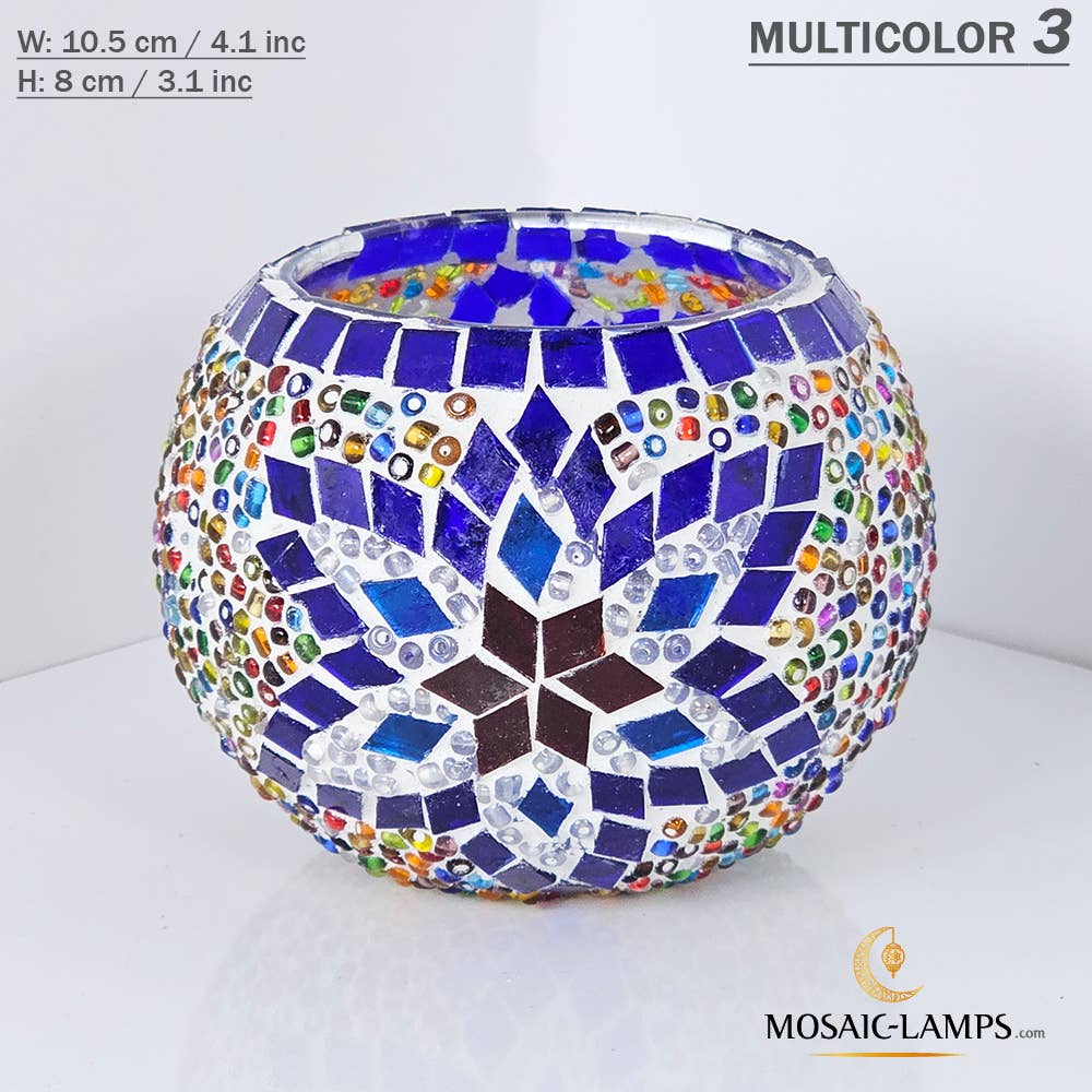 Mosaic Lamps - Wholesale Candle Holder - Turks Color, Turkish Mosaic Candle Holders, Votive Candle19