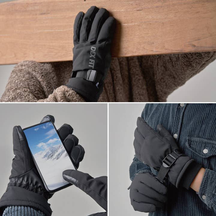 Muveen - Wholesale Gloves - Unisex - Dex Fit WG201 Winter Gloves - Black